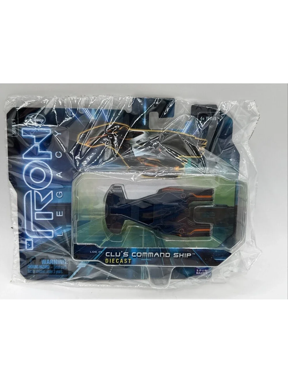 Tron Legacy Recognizer Storage Playset Spinmaster + 3 Diecast Figures Clu 2010
